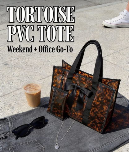 PREORDER: Tortoise PVC Tote  10.19.26
