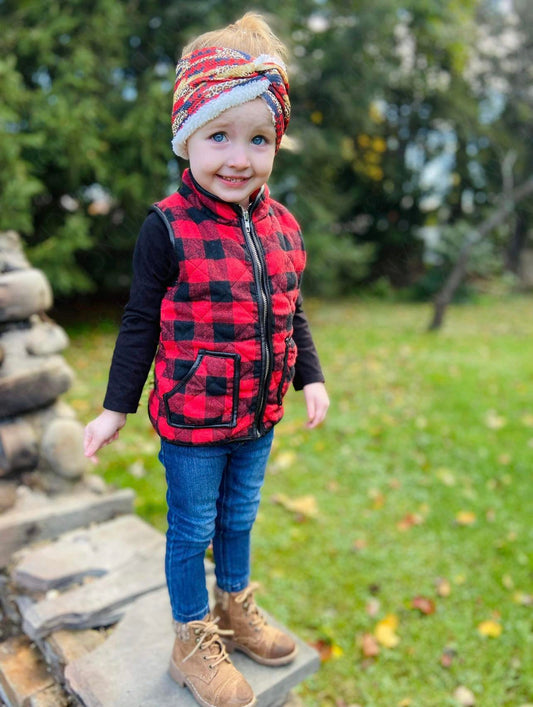 RTS Kids Plaid Vest-