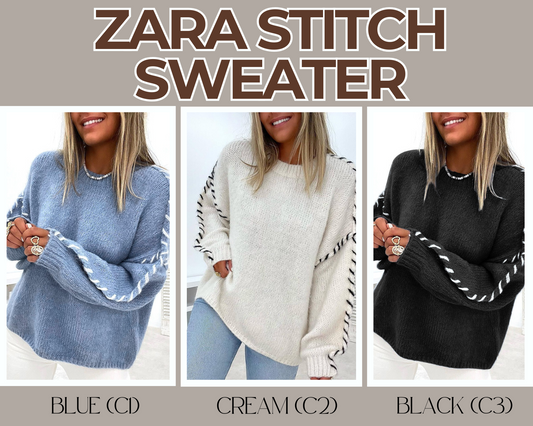 PREORDER: Zara Stitch Sweater 9.22.25