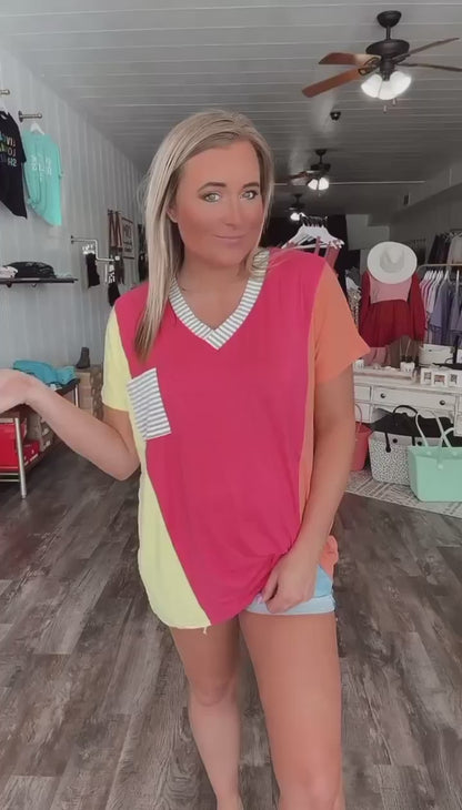 RTS: The Sun-drenched Colorblock Tee-