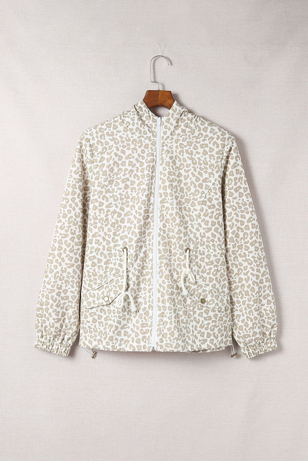RTS: Neutral Leopard Windbreaker-