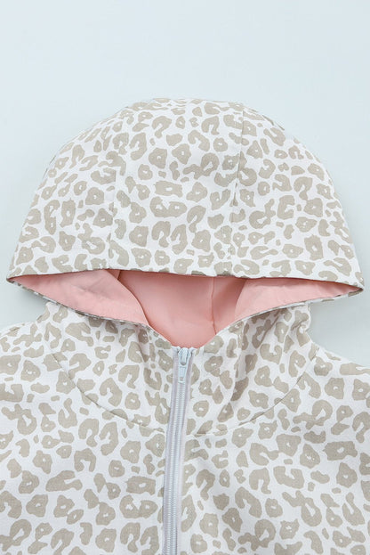 RTS: Neutral Leopard Windbreaker-