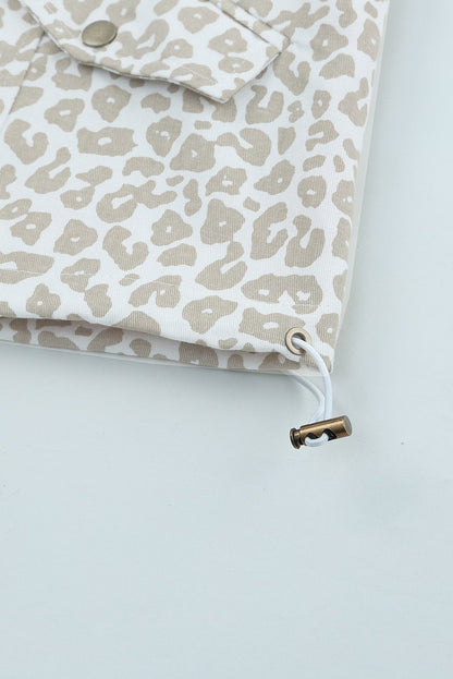 RTS: Neutral Leopard Windbreaker-