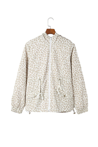 RTS: Neutral Leopard Windbreaker-