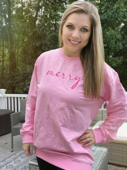 RTS: FOREVER3AM BRANDED Merry Crewneck*