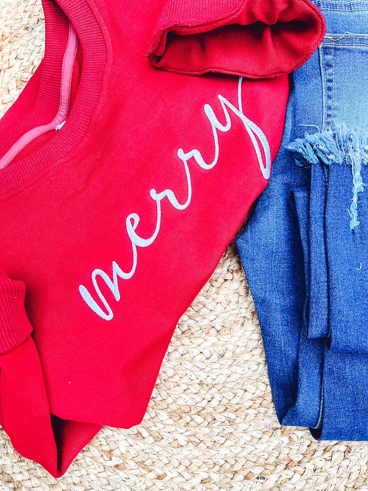 RTS: FOREVER3AM BRANDED Merry Crewneck*