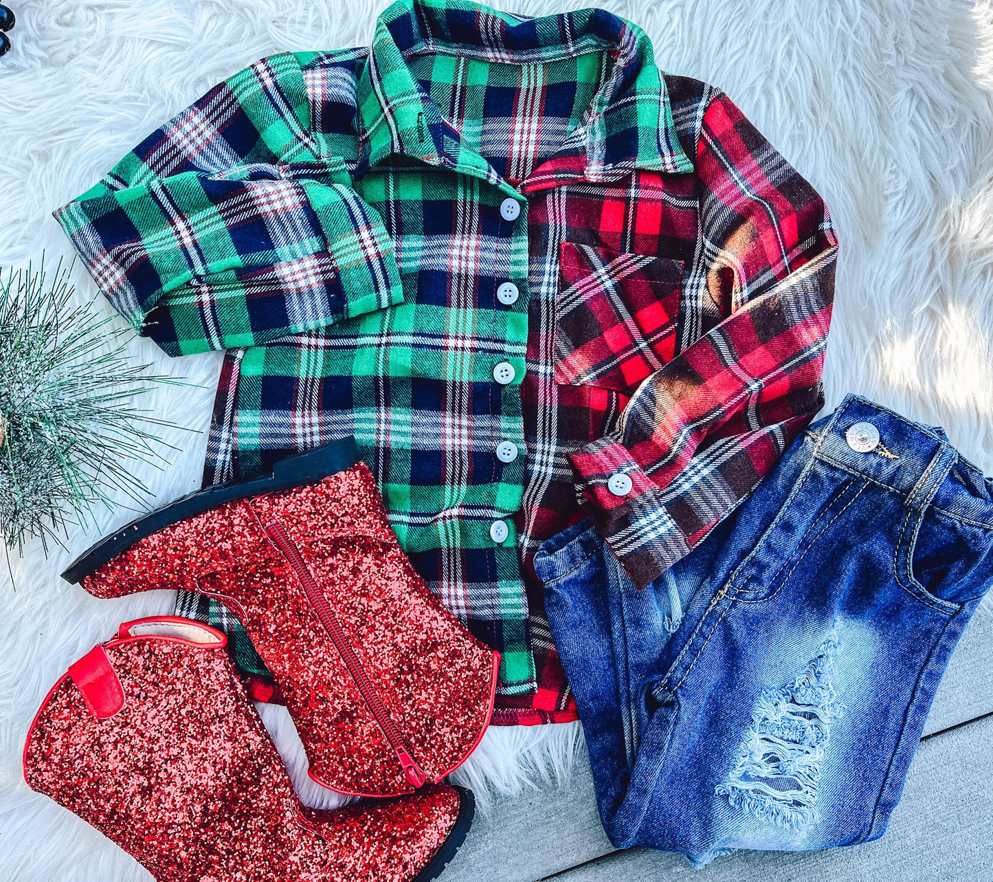 RTS: Mommy and Me Christmas Flannel *