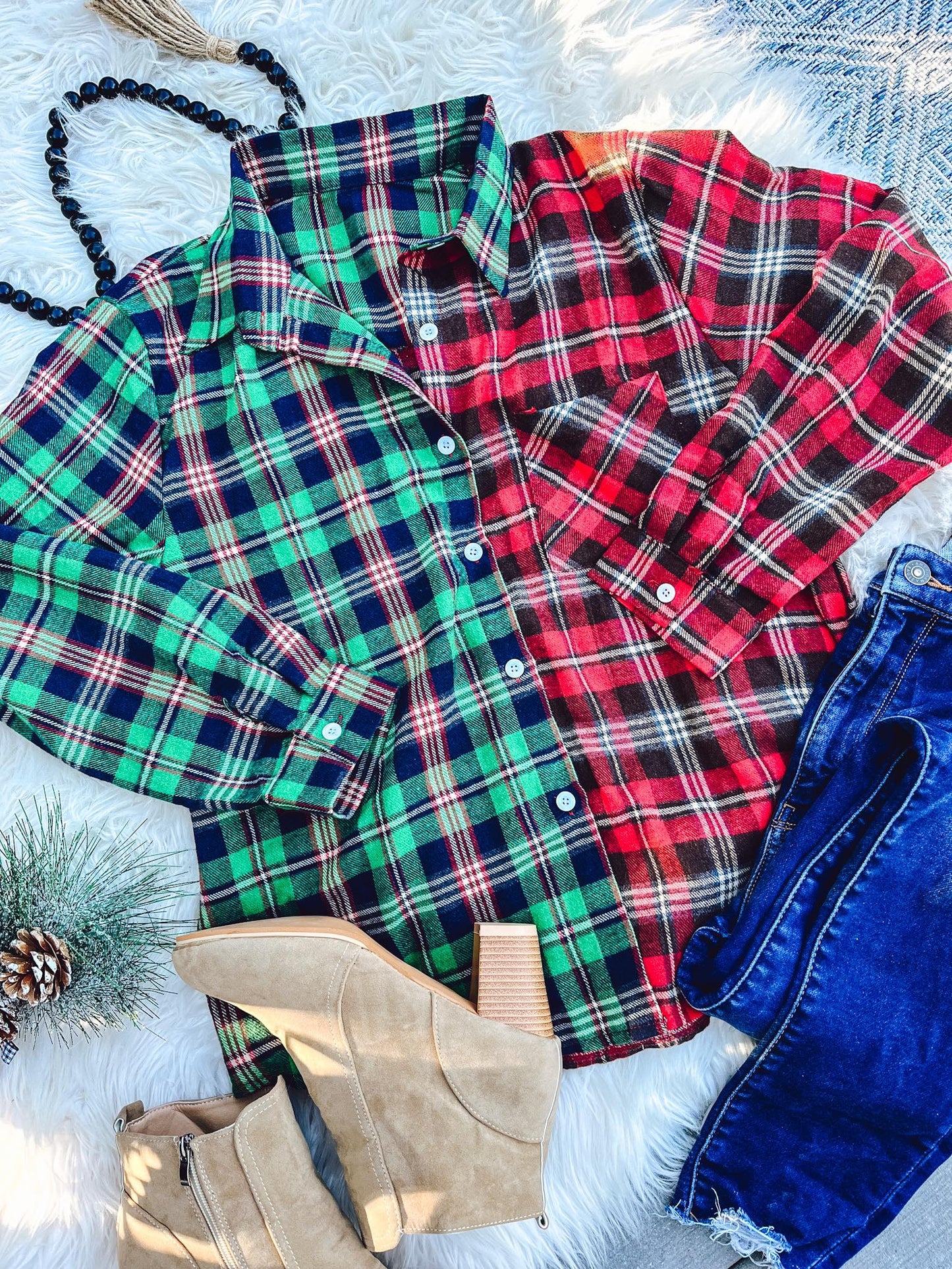 RTS: Mommy and Me Christmas Flannel *