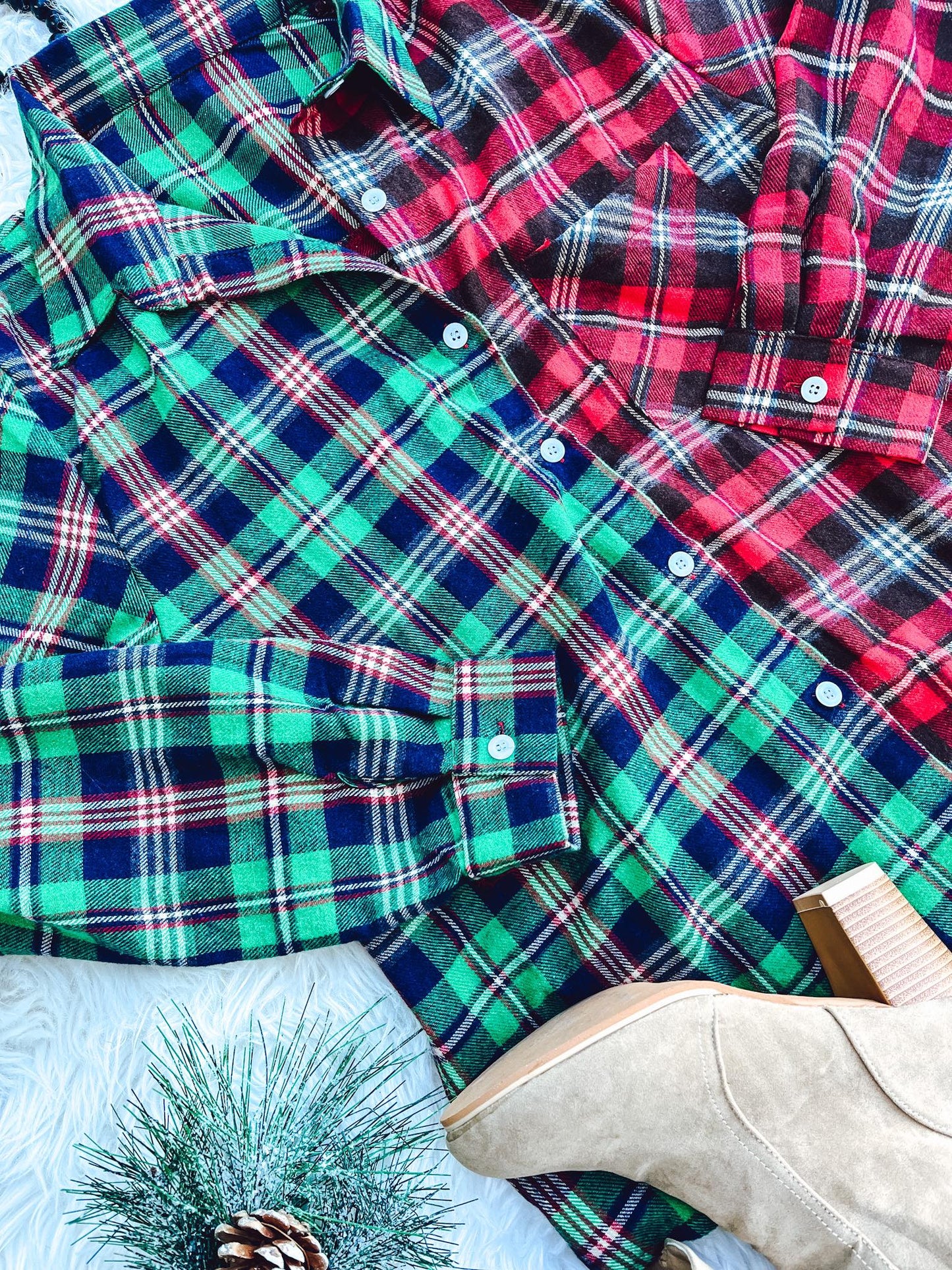 RTS: Mommy and Me Christmas Flannel *