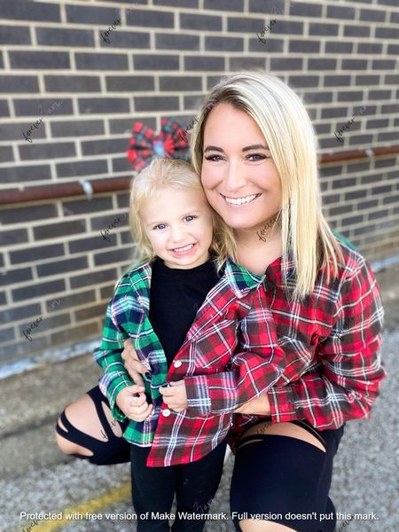 RTS: Mommy and Me Christmas Flannel *