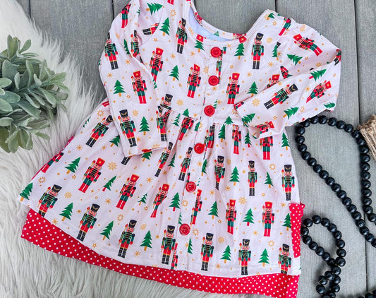 RTS: Reindeer/ Nutcracker Twirl Dress*