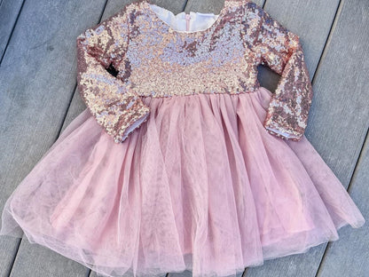 RTS: Sequin twirl dress-