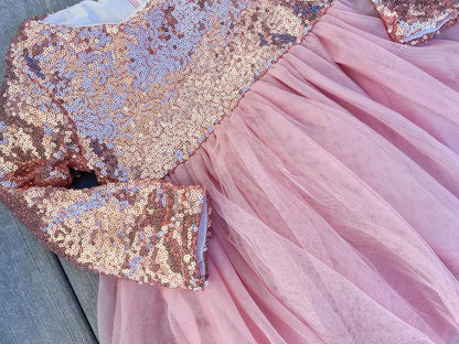 RTS: Sequin twirl dress-