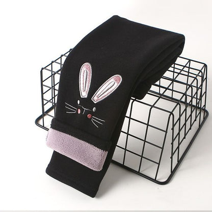RTS: FLEECE LINED BUNNY LEGGINGS -