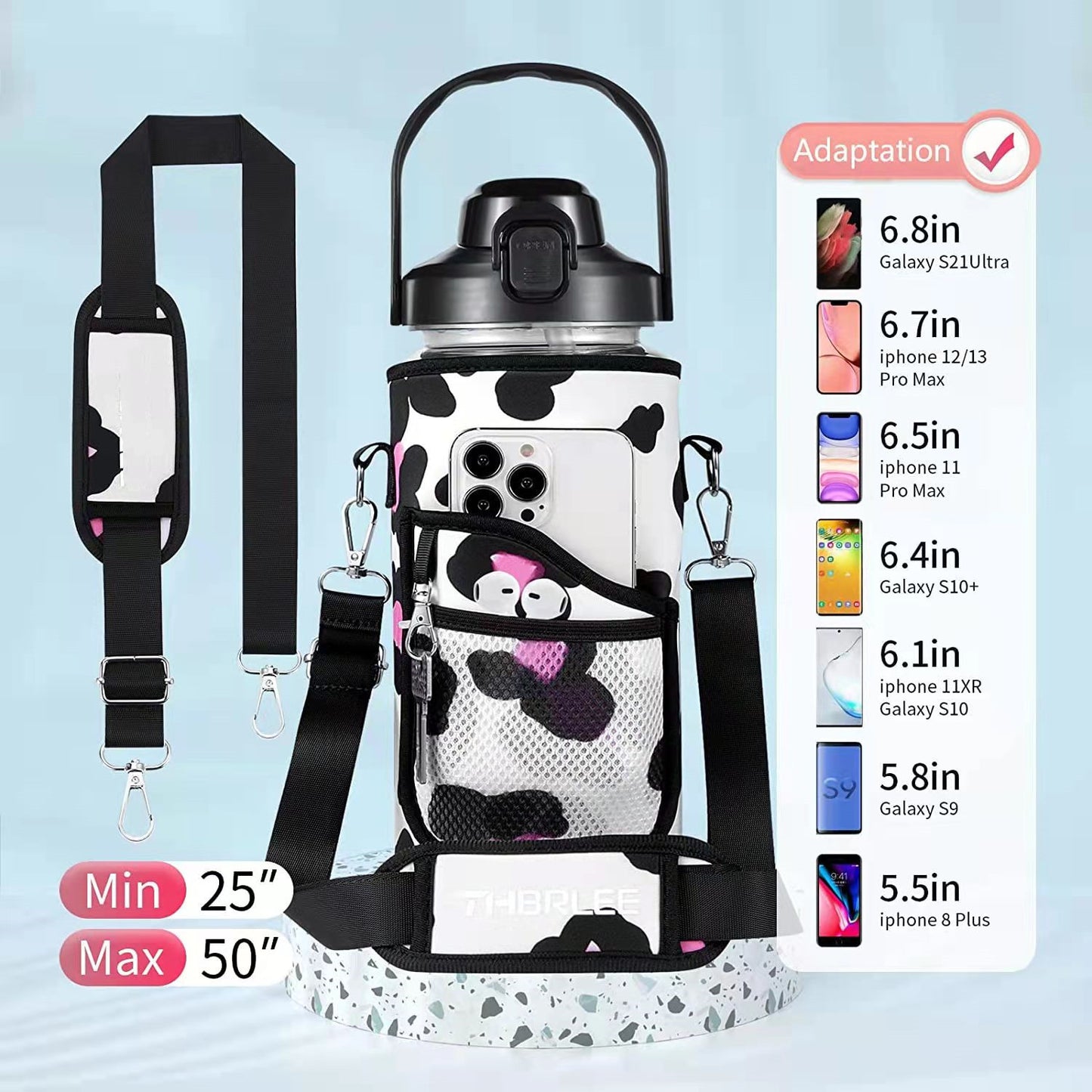 RTS: Replacement 64oz Neoprene Sleeve and Straws