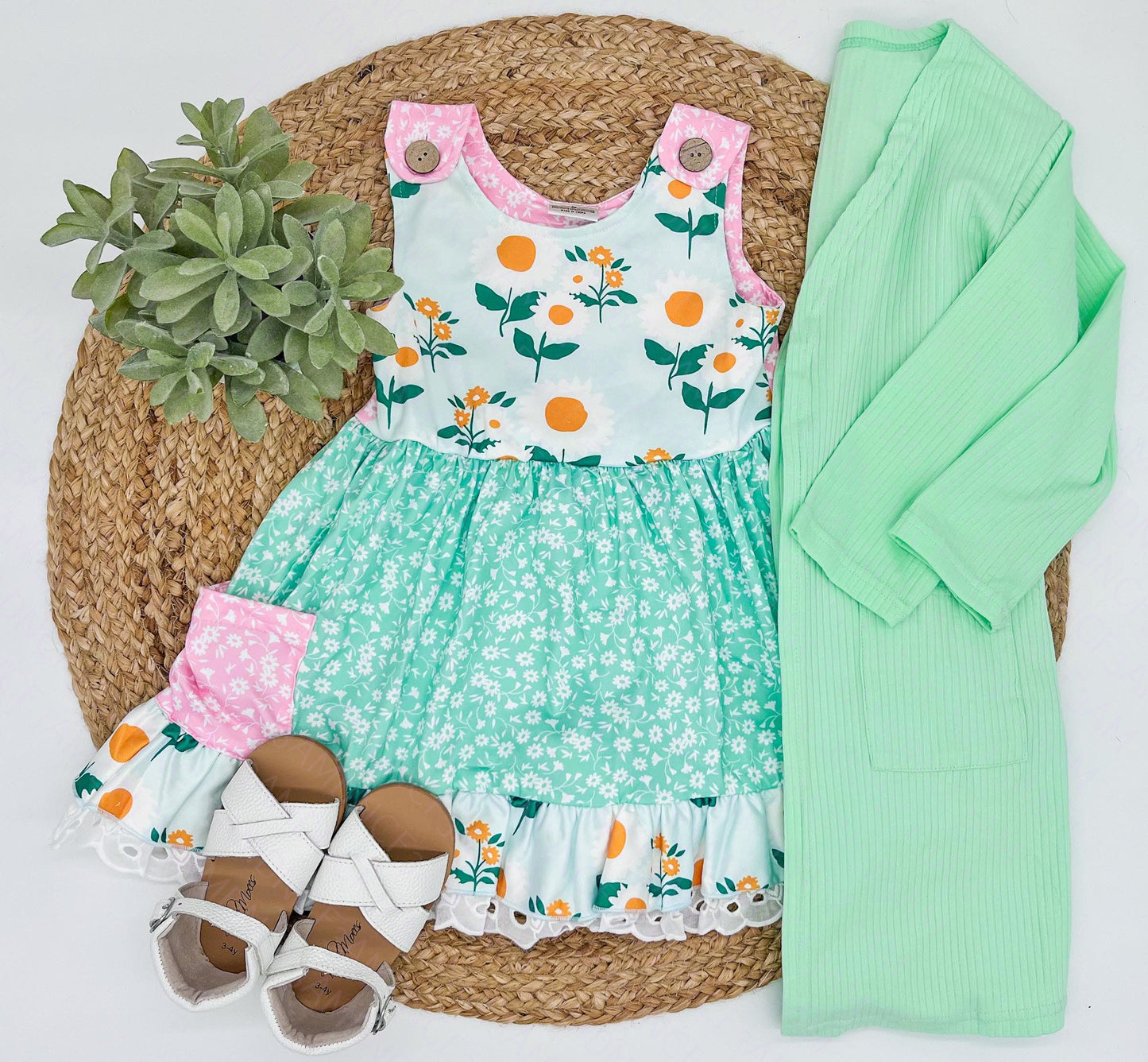 RTS: Mint Pocket Dress-