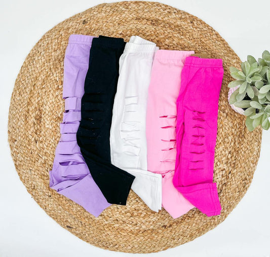 RTS: Girls Laser Cut Leggings-