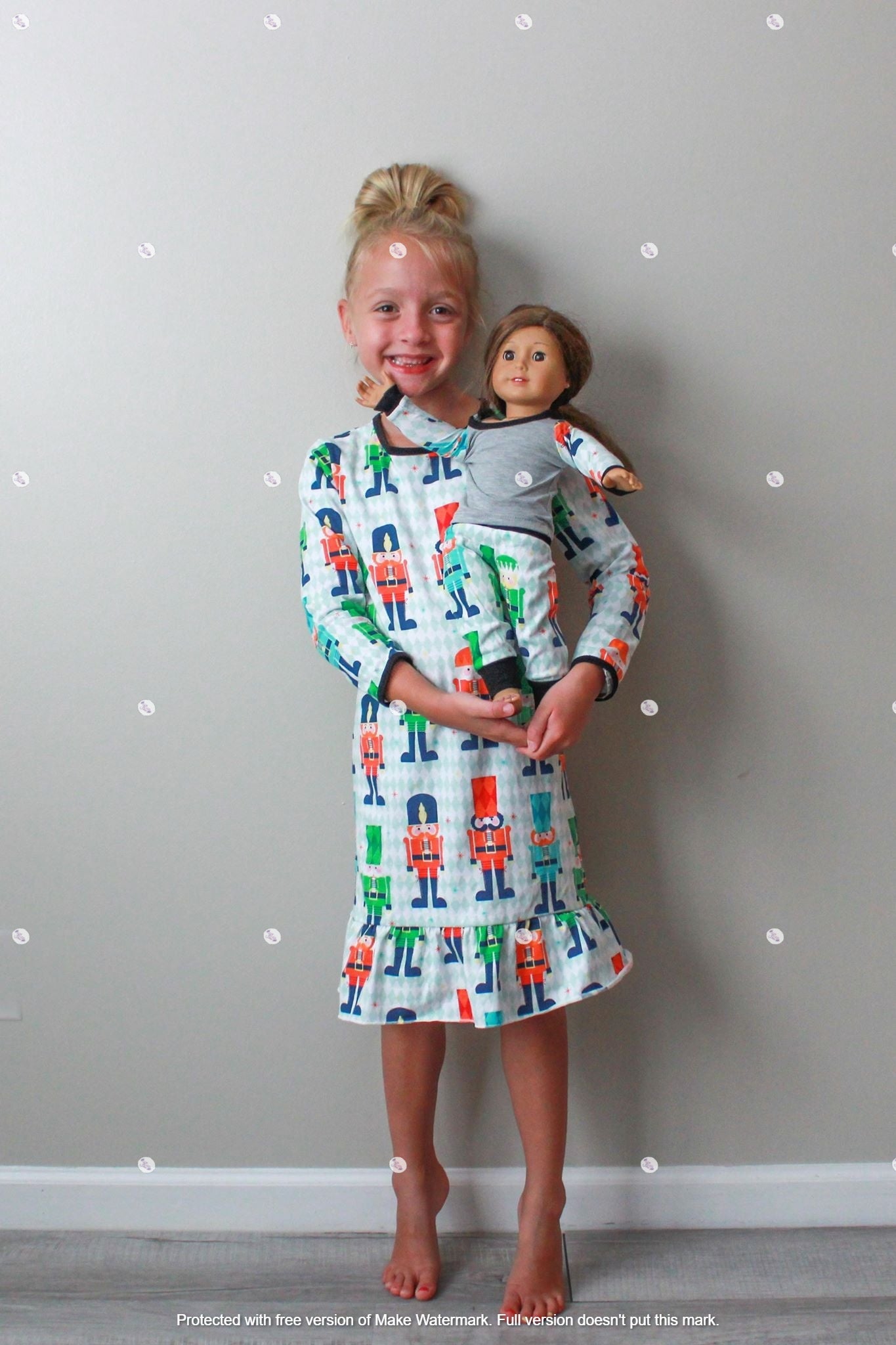 RTS: Nutcracker Nighty with matching Doll PJs*