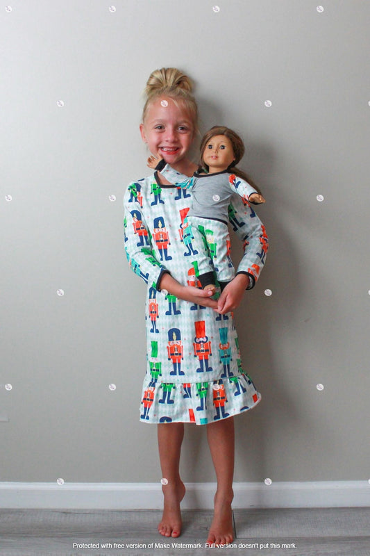 RTS: Nutcracker Nighty with matching Doll PJs*