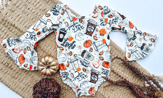 RTS: Fall Bell Sleeve Onesie-
