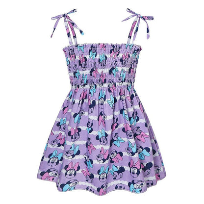 RTS: smocked tie shoulder dress-