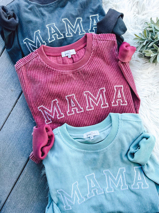 RTS: Mama & Mini Corded Crewnecks-