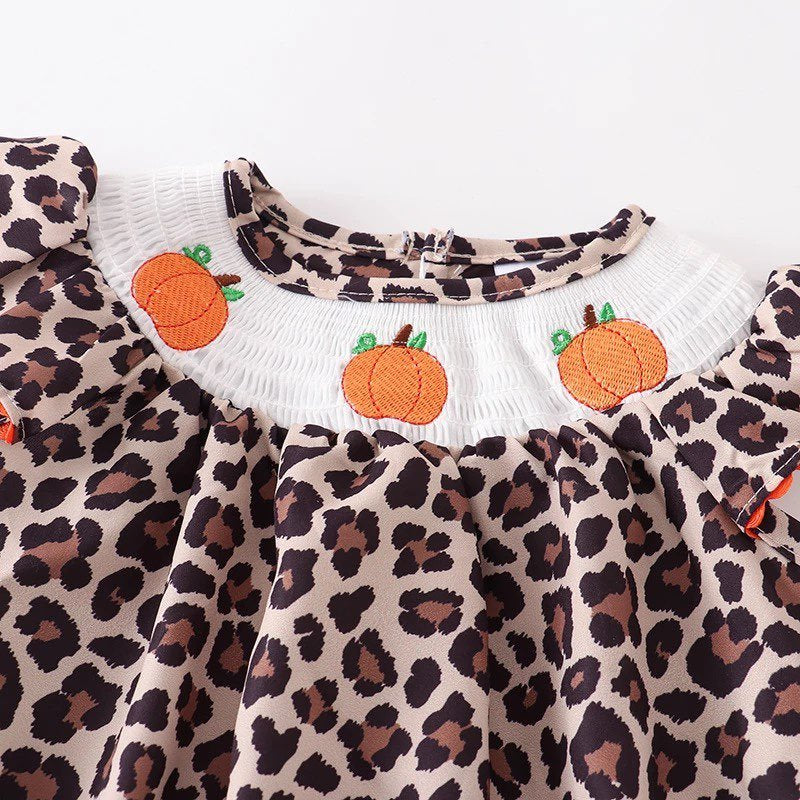 RTS: Kids Embroidered Pumpkin Outfits (Dress, Onesie and Boy Romper)-