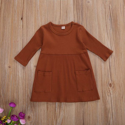 RTS: Ribbed Pocket Dress-