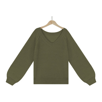 RTS: Balloon Sleeve Basic Knit-