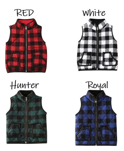 RTS Kids Plaid Vest-