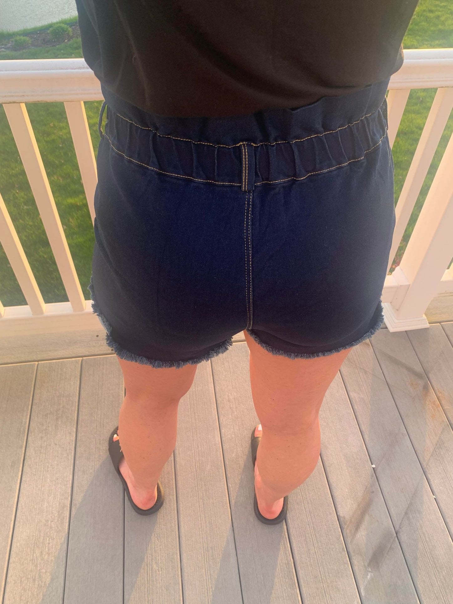 RTS: Mommy and Me Denim Paper Bag Shorts-