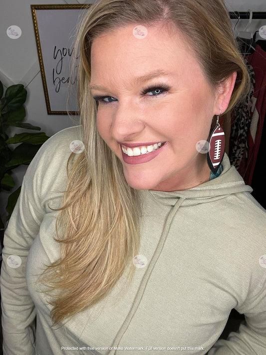FOOTBALL EARRINGS RTS