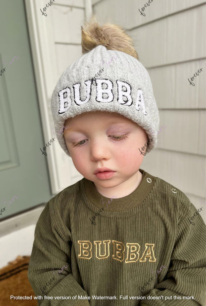 RTS Bubba and Sissy Beanies Removeable POM POM-