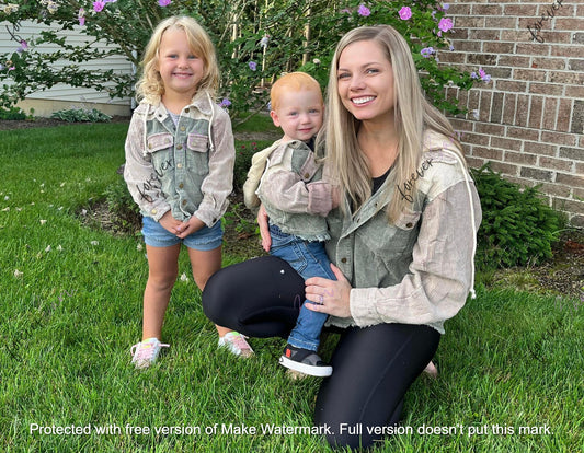 rts: Boho Corded shackets Mommy and Me-