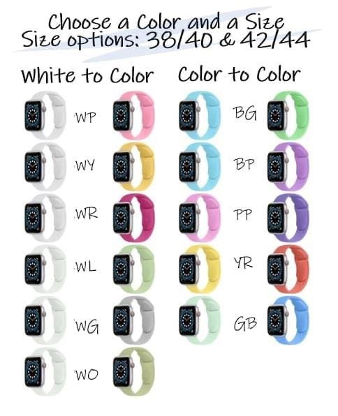 RTS: Color changing Watch silicone bands-