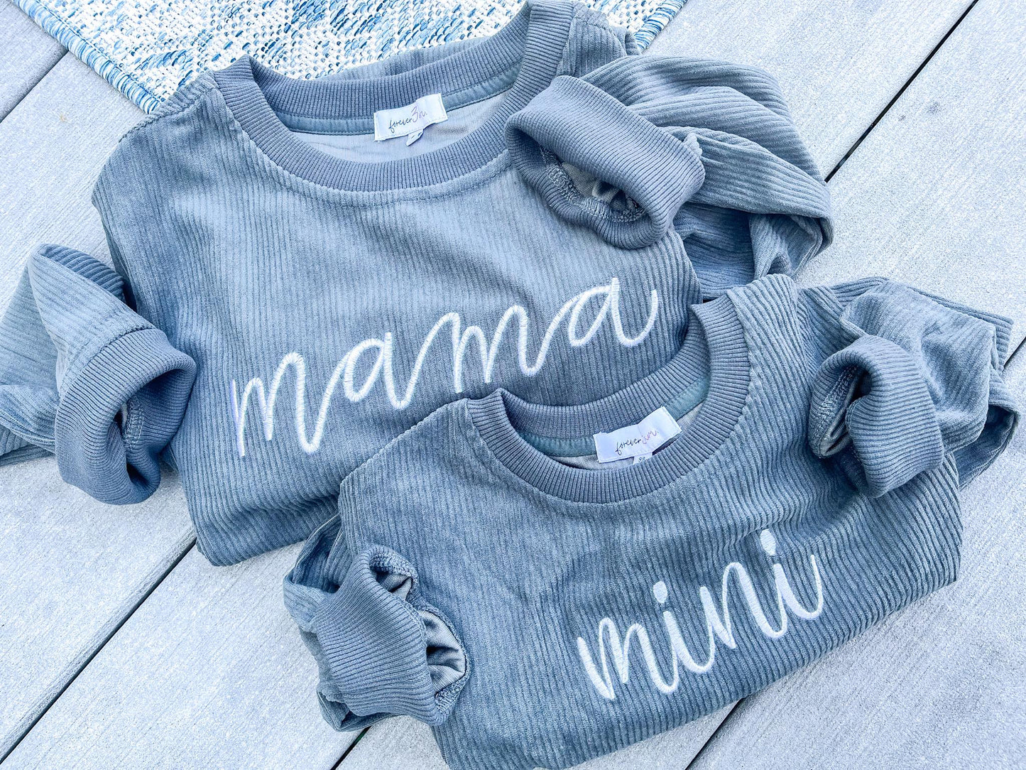 RTS: Mama & Mini Corded Crewnecks-