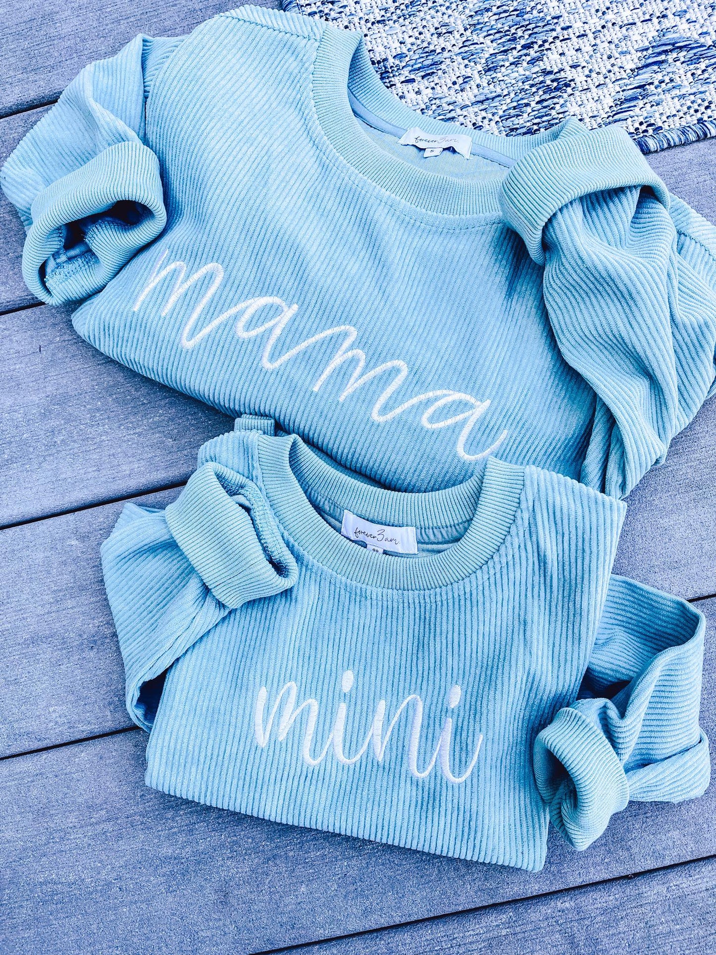 RTS: Mama & Mini Corded Crewnecks-