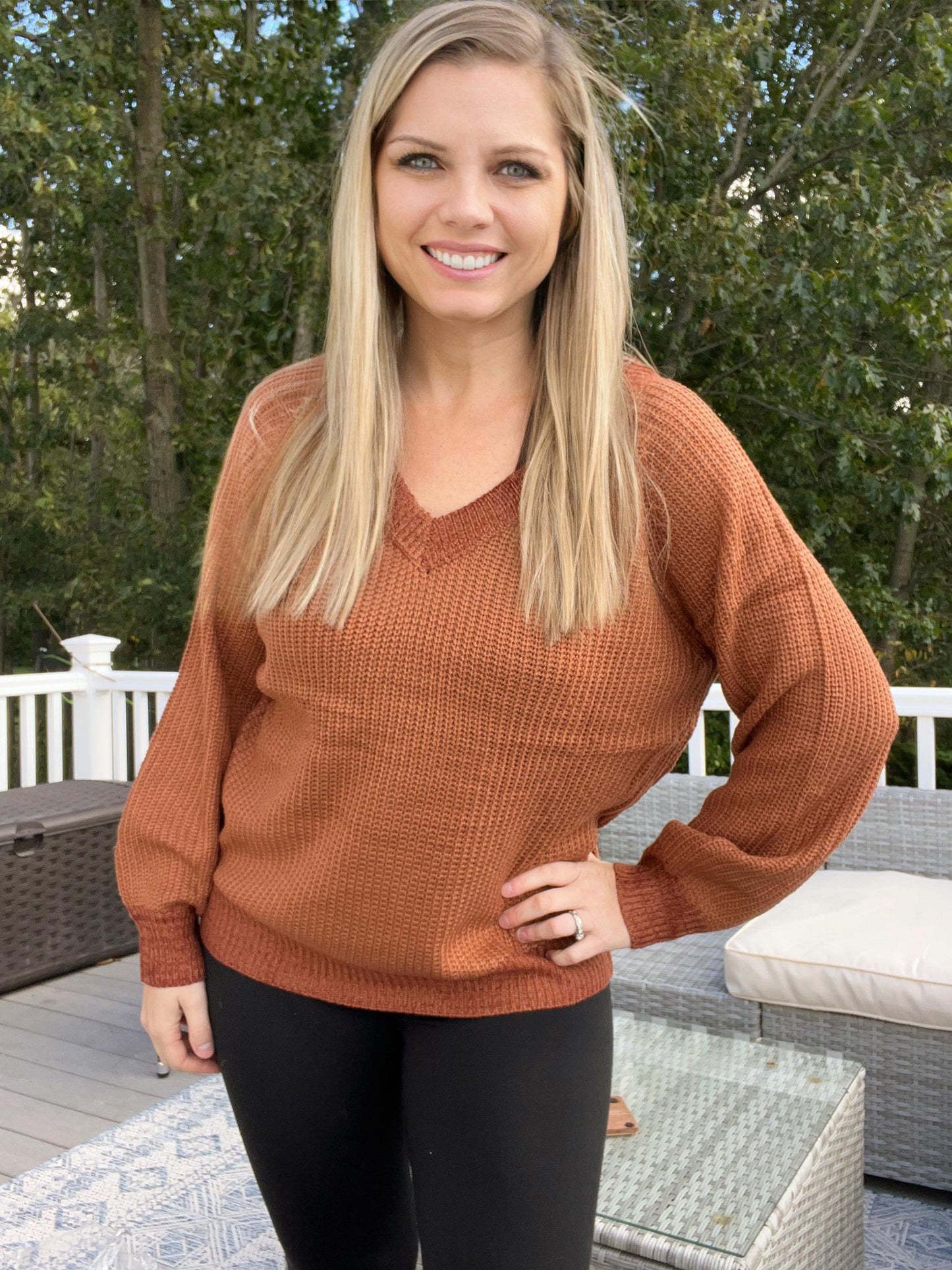RTS: Balloon Sleeve Basic Knit-