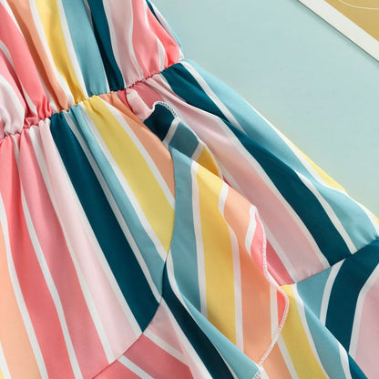 RTS: Rainbow Twist Dress-