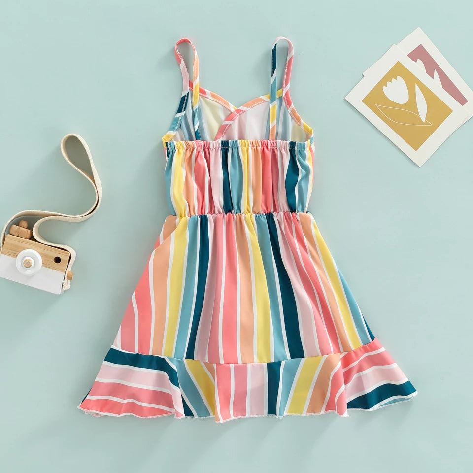 RTS: Rainbow Twist Dress-